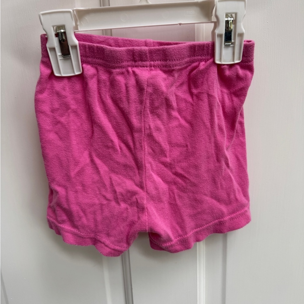 Disney 4T Girls Pink Pajama Shorts Bottoms for Kids - Picture 3 of 5